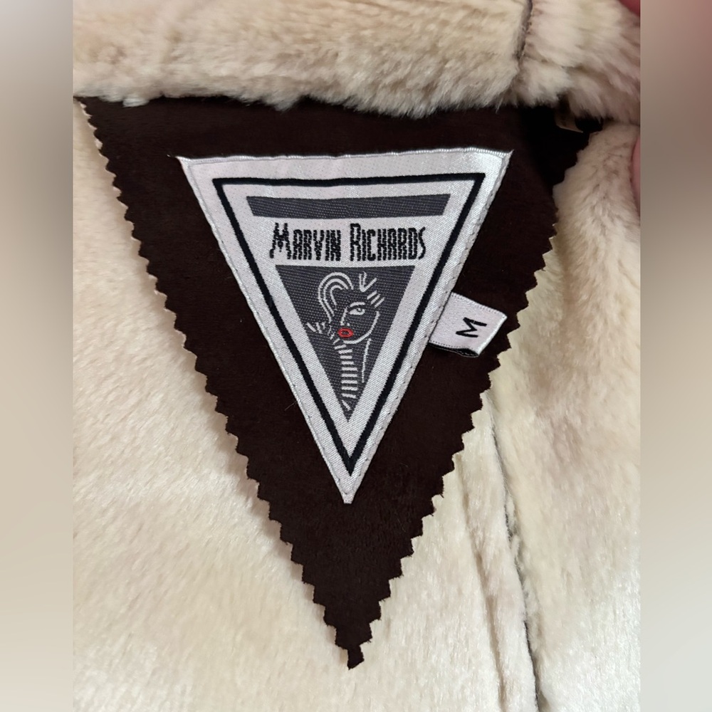 Vintage Marvin Richards Faux Shearling Coat - Picture 11 of 13